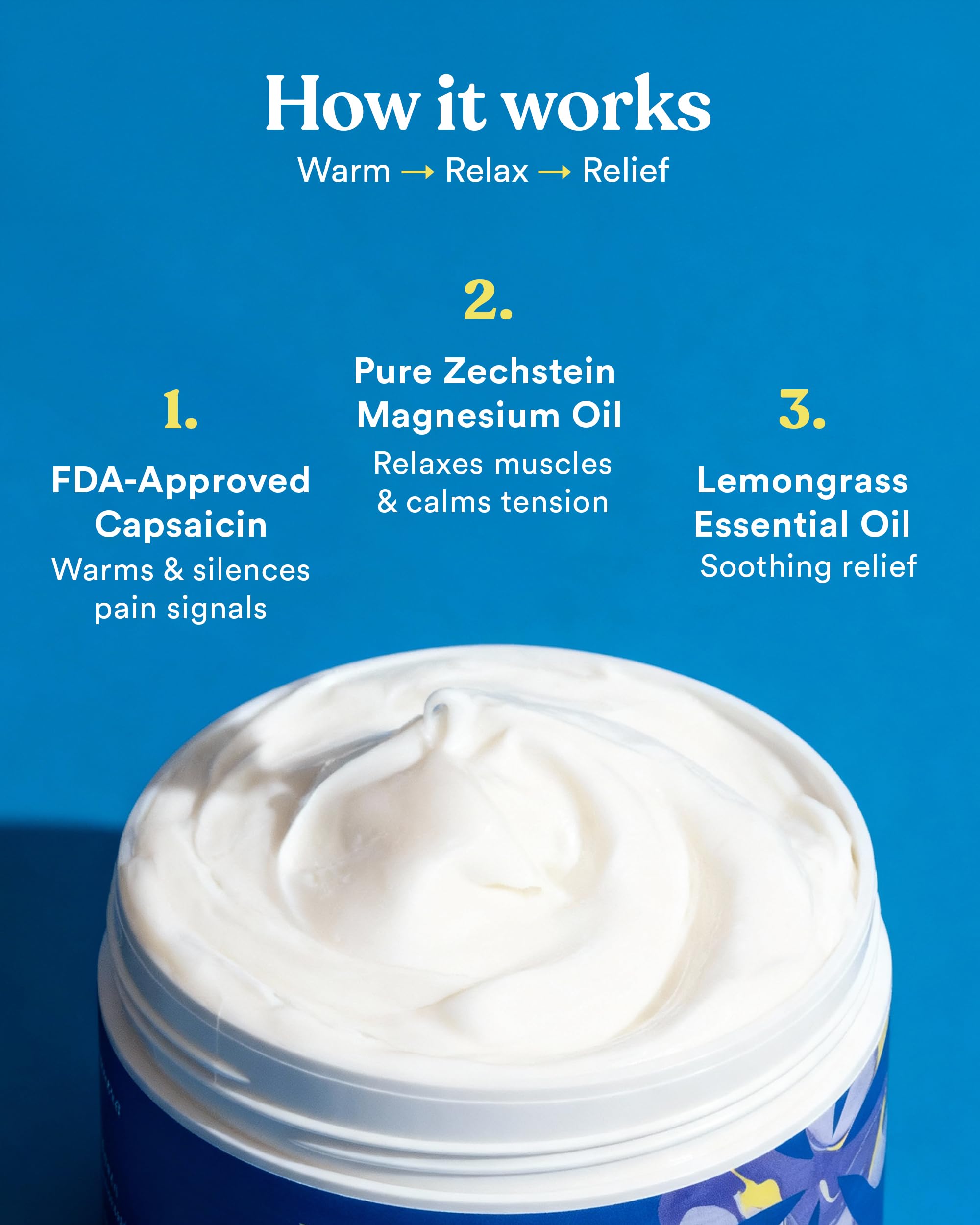 ASUTRA Melt Pain Away Magnesium Cream – Warming Capsaicin Formula for Leg Cramps, Muscle Tension & Nighttime Leg Relief – Fast-Absorbing, Non-Sticky Topical Magnesium Lotion for Feet & Body ASUTRA Au supplements