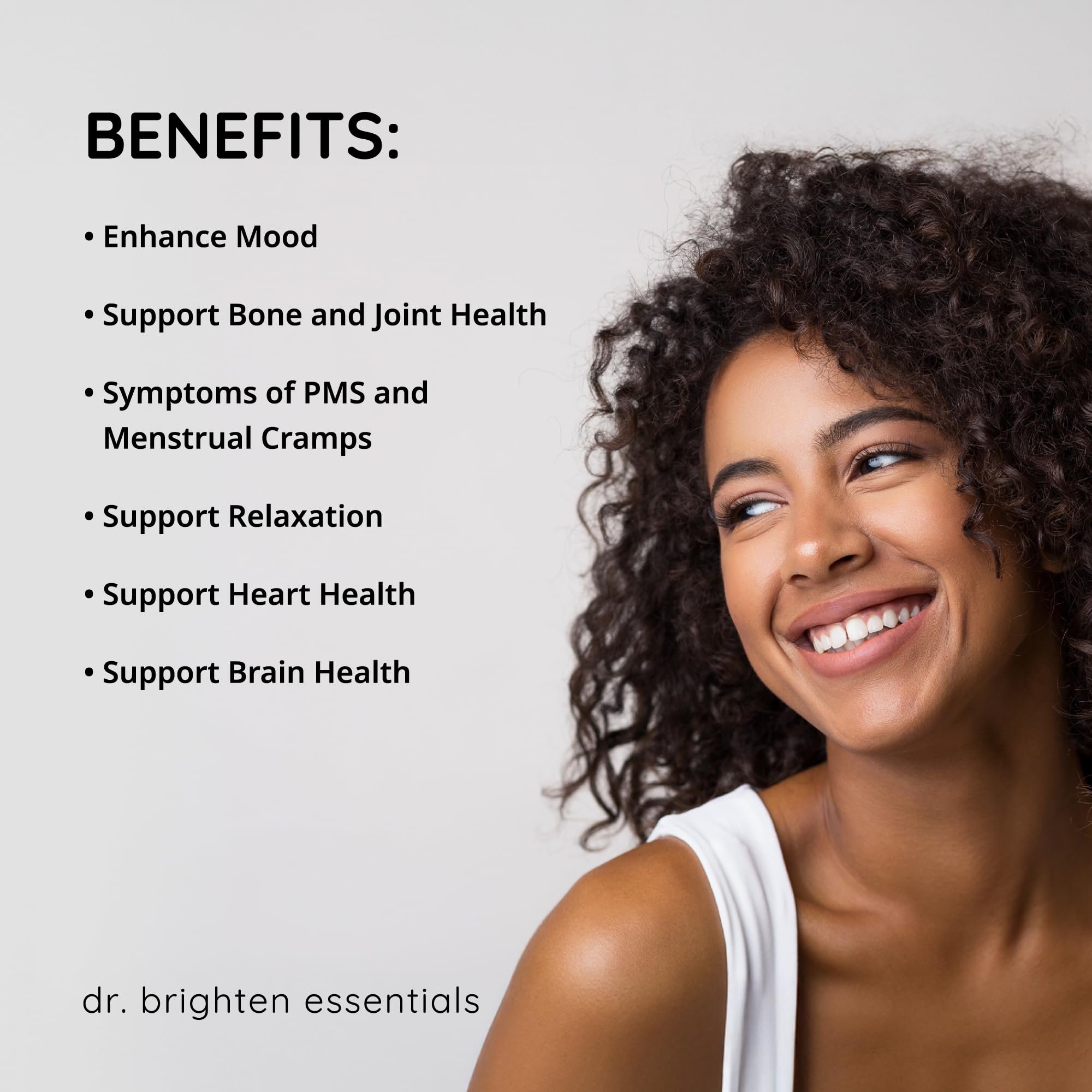 Dr. Brighten Magnesium Plus (as Magnesium Bi-glyncinate) - Beneficial in Maintaining a Healthy Mood, Sleep, Hormone Balance and Reducing Symptoms of PMS and Menstrual Cramps Dr. Brighten Au supplements