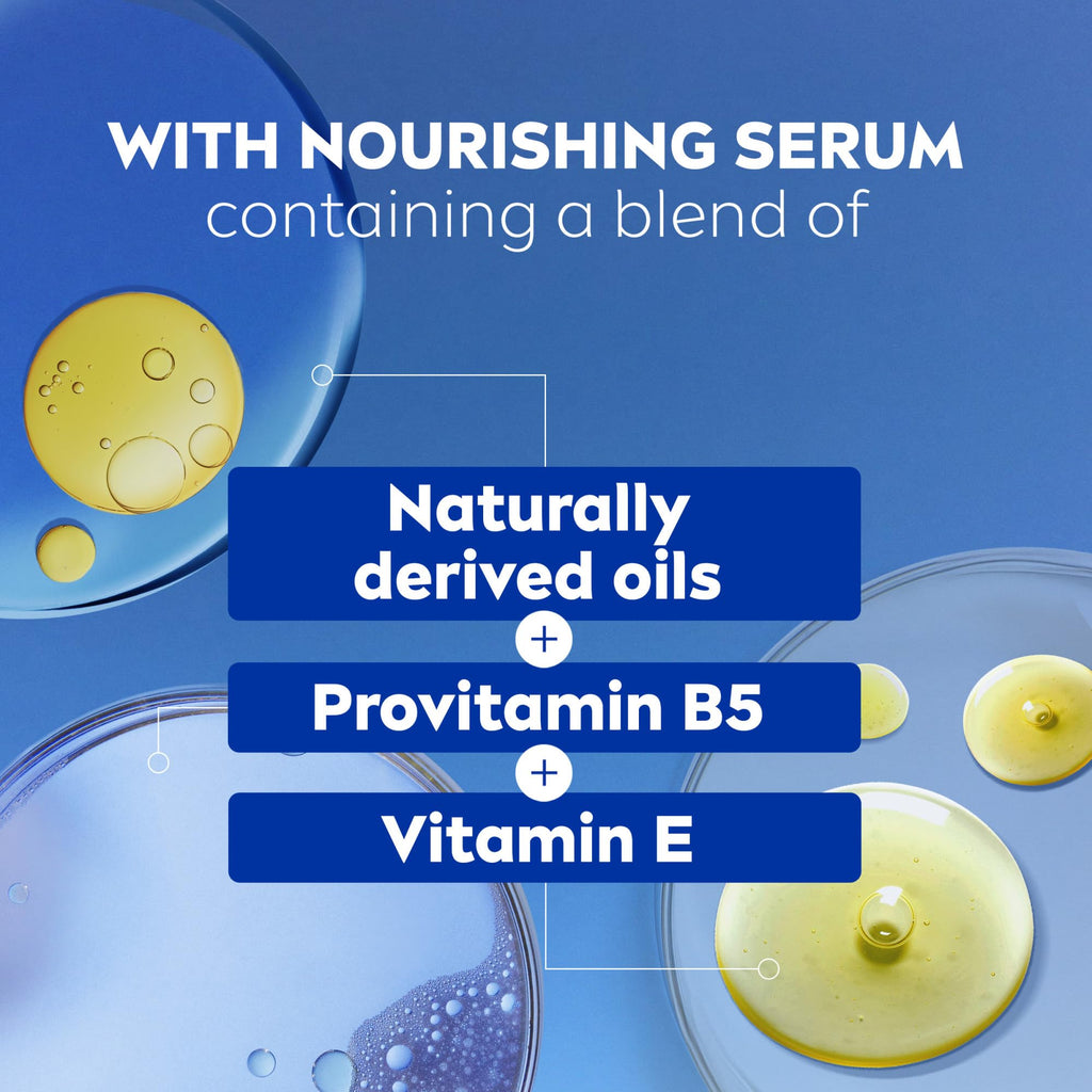 NIVEA Nourishing Shea Butter Body Wash with Nourishing Serum, Moisturizing Body Wash for Women