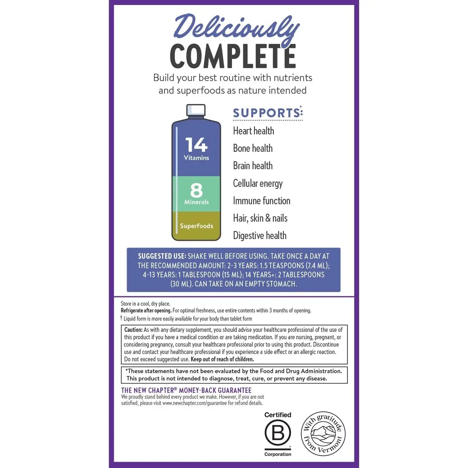 New Chapter Liquid Multivitamin + Mineral Supplement for Whole-Body Benefits, 100% Delicious Multivitamin for Adults New Chapter Au supplements