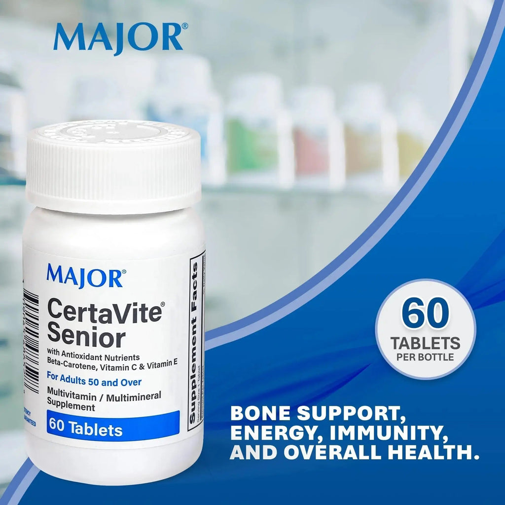 MAJOR CertaVite Senior Multivitamin with Antioxidants – Multivitamin for Women and Men with Beta-Carotene, Iron MAJOR Au supplements