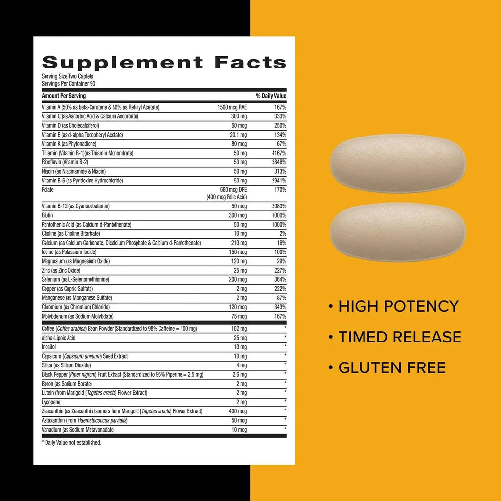 GNC Mega Men Energy & Metabolism Multivitamin | Antioxidants and Increased Calorie Burning | 180 Count GNC Au supplements