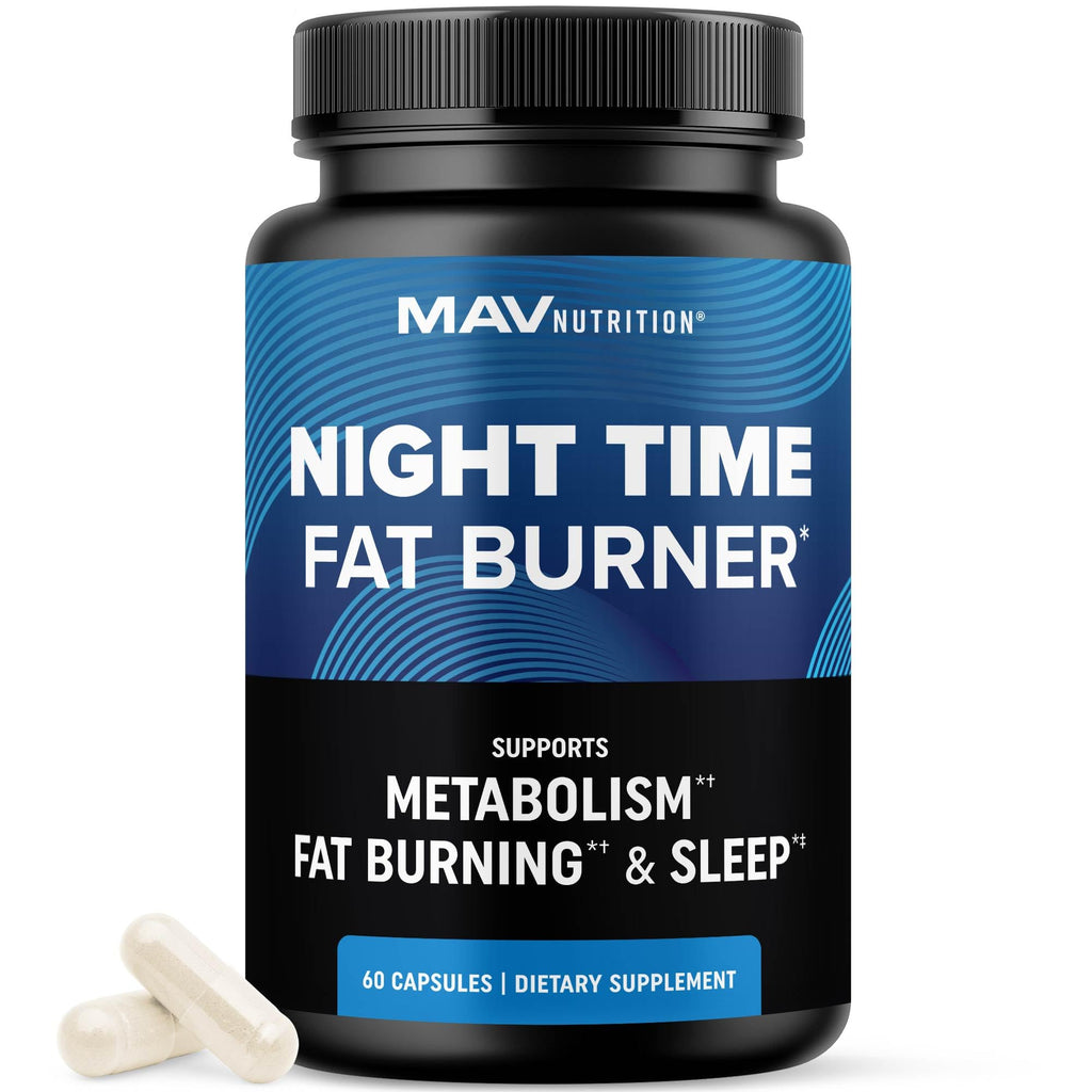 Night Time Fat Burner for Weight Loss Support & Sleep Aid | Appetite Suppressant, Carb Blocker, Nighttime Metabolism Booster for Stomach Fat Burner