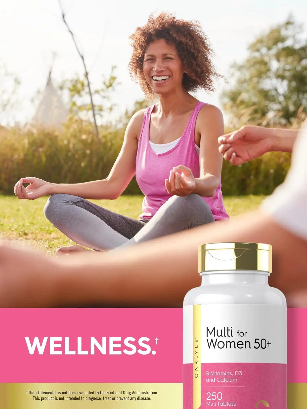 Carlyle Multivitamin for Women 50 Plus | 250 Mini Tablets | Iron Free Supplement | Vitamins A, B12, C, D3, Folate (as Folic Acid) and Calcium | Carlyle Au supplements
