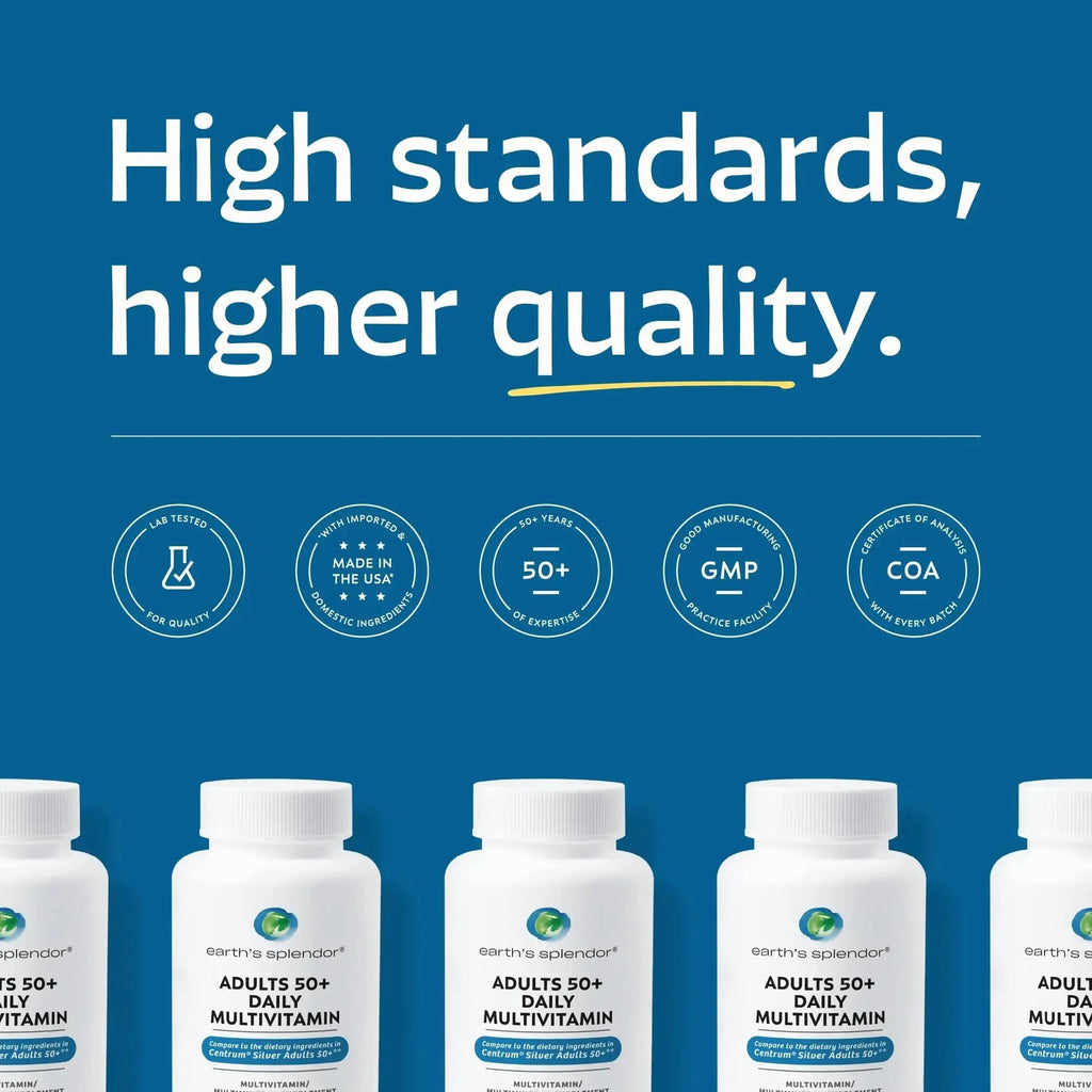 Earth's Splendor Adults 50+ Daily Vitamin- Overall Wellness Support, Daily Nutrients, 120 Day Supply Earth's Splendor Au supplements