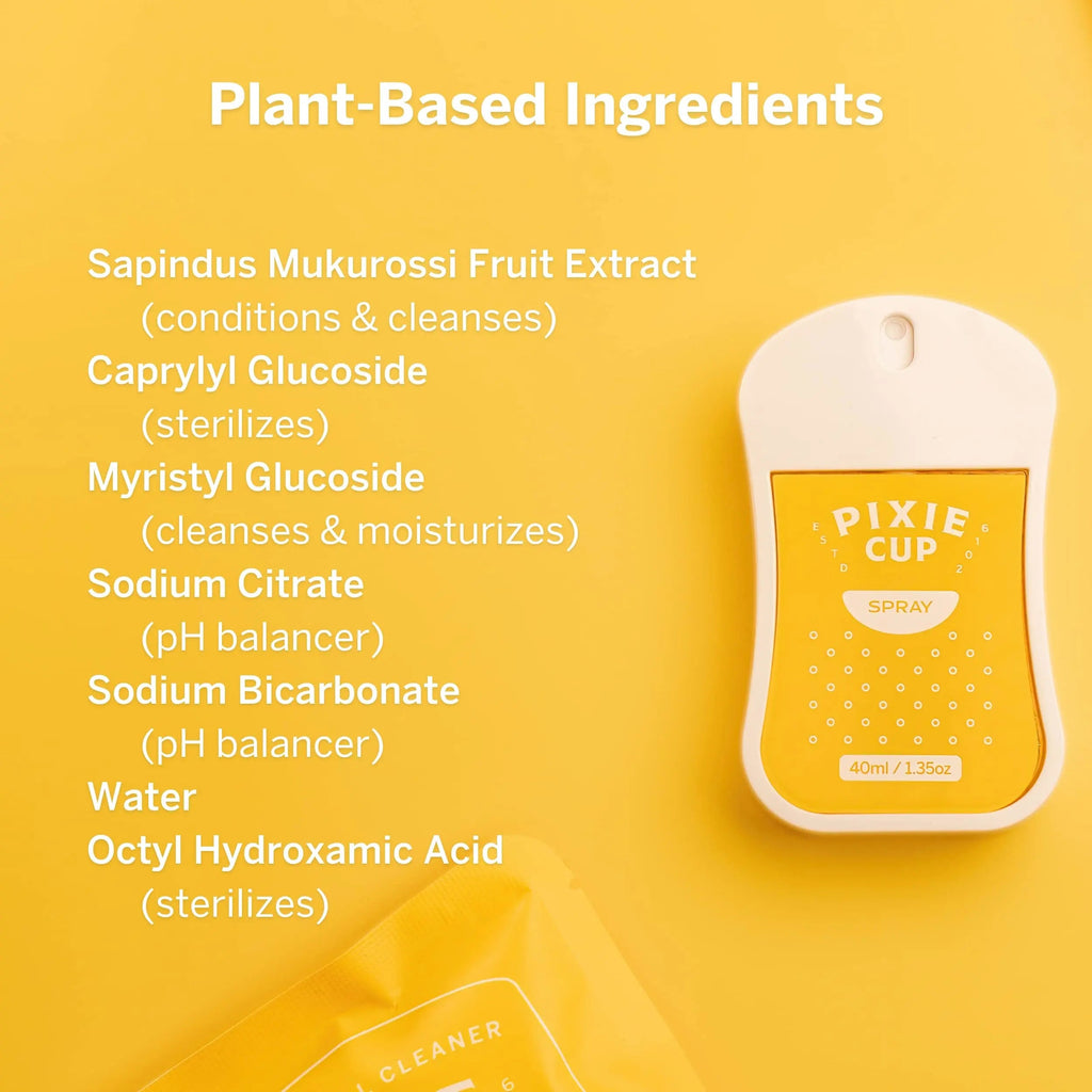 Pixie Sterilizer Spray for Menstrual Cups - Complete Sterilization in Just A Quick Spray - 100% Hypoallergenic Pixie Cup Au supplements