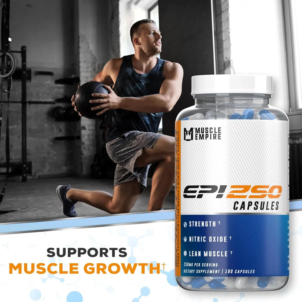 Muscle Empire Epicatechin Extract Capsules | EPI 250mg | 180 Pill Count | Supports Lean Muscle Empire Au supplements