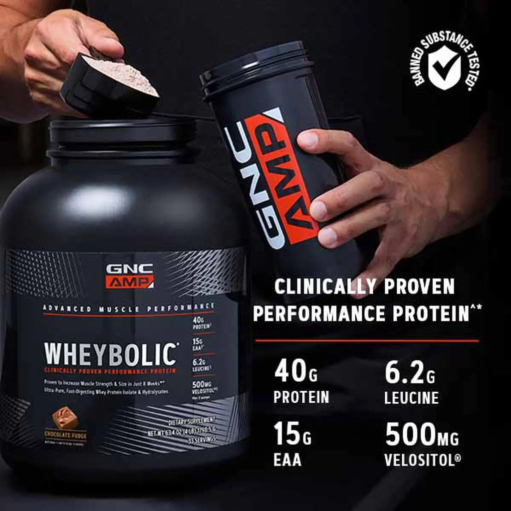 GNC AMP Wheybolic Protein Powder | Targeted Muscle Building and Workout Support Formula GNC Au supplements