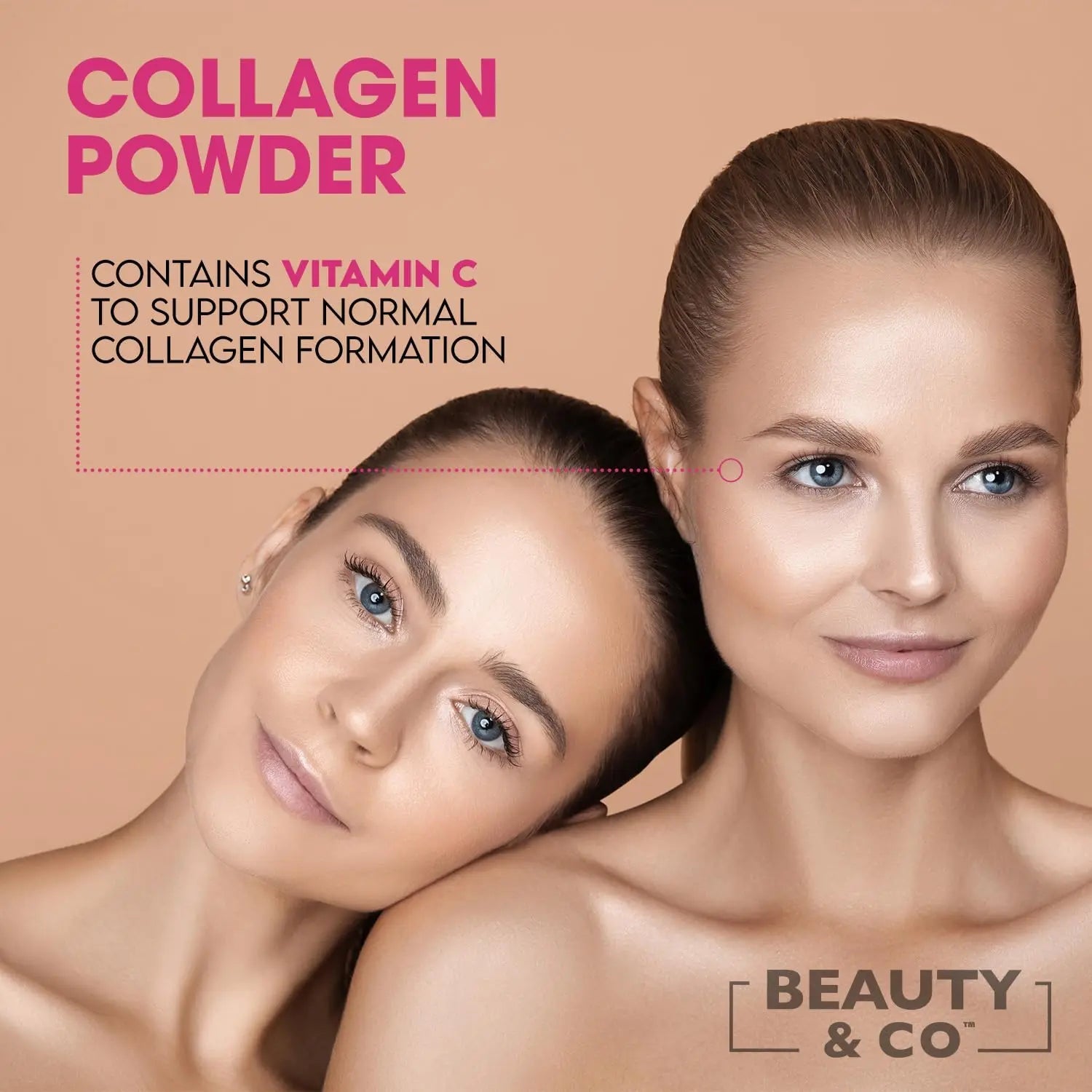 Collagen 2500mg Powder Supplement Boosted with Vitamin C and Hyaluronic Acid (Bovine) Beauty & Co Au supplements