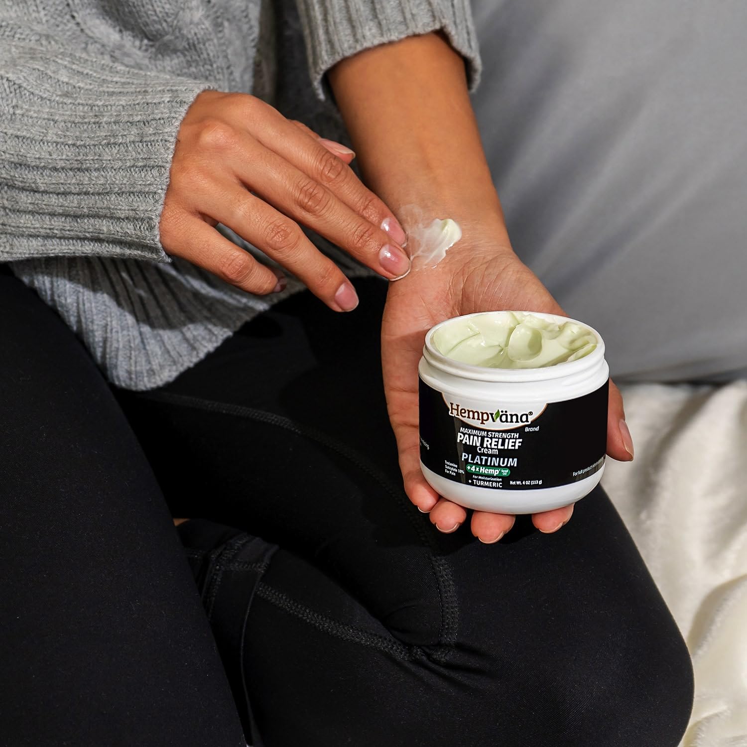 Hempvana Platinum Maximum Strength Relief Cream 4X Hemp for Muscles, Joints, Back, Knees, Shoulders, Neck, Elbows, Hands, Feet. AS SEEN ON TV. Odor-Free, Non-Greasy, Quickly Absorbs, 4X More Hemp Hempvana Au supplements