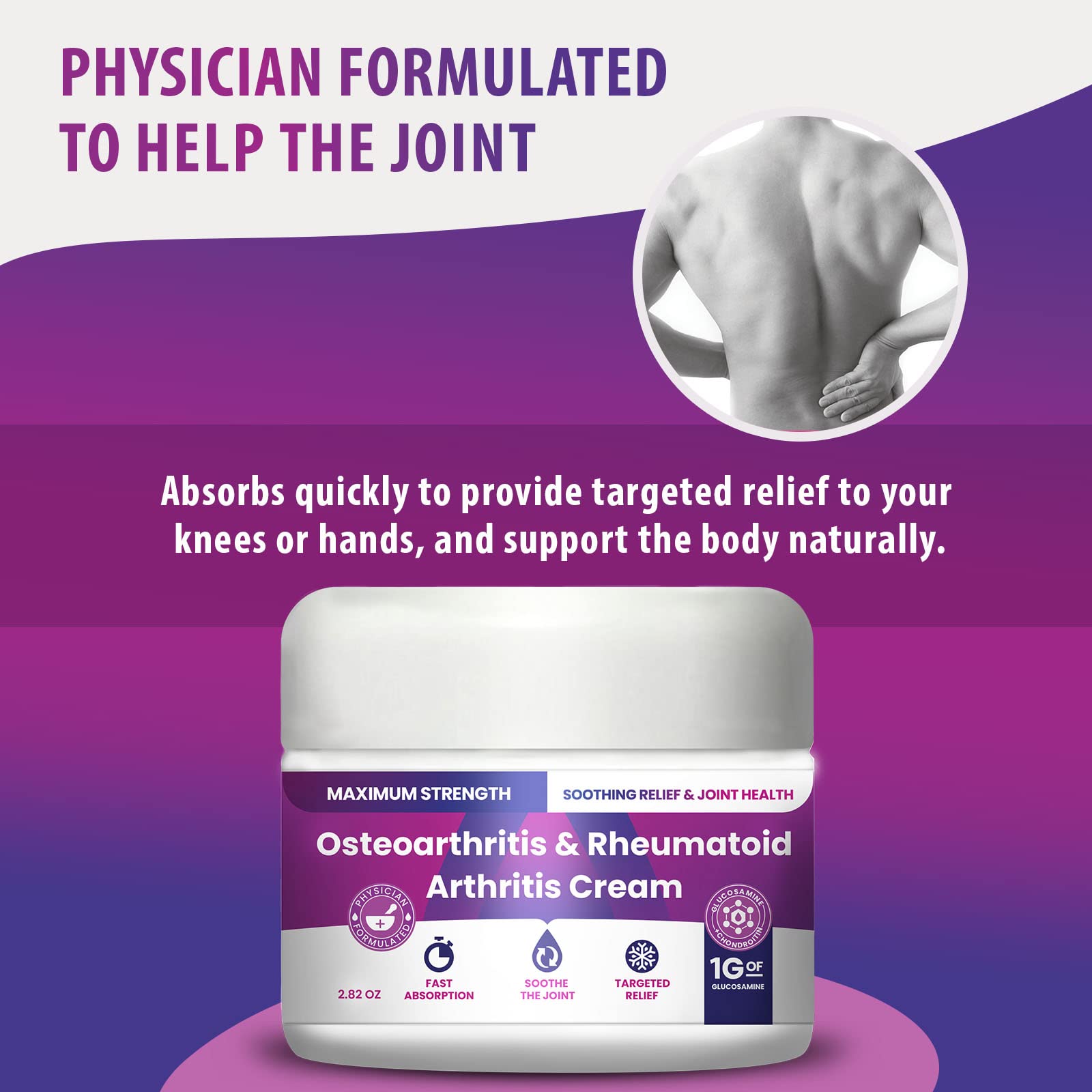 Osteoarthritis And Rhematoid Arthritis Cream By PMT – Soothing Relief For Your Knees and Hands. Includes 1 Gram Of Glucosamine; Arnica, Arginine, Glucosamine, Aloe - Cooling relief for Hands and Knees M PAIN MANAGEMENT TECHNOLOGIES Au supplements