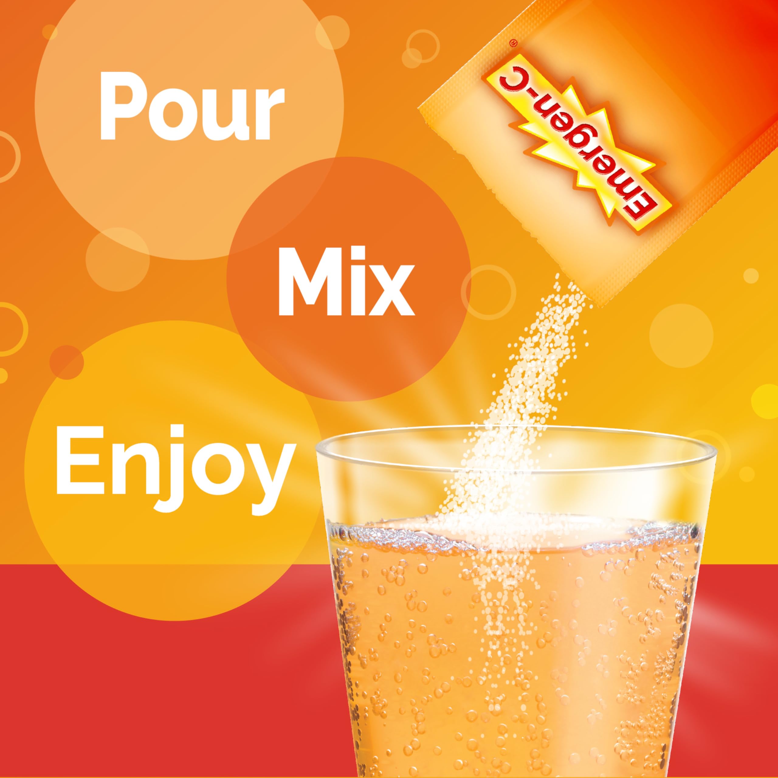 Emergen-C Citrus-Ginger Fizzy Drink Mix, Turmeric and Ginger, Immune Support, Natural Flavors