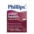 Phillips' Colon Health Daily Probiotic Capsules, 4-in-1 Symptom Defense to help defend against Occasional Gas, Bloating, Constipation, and Diarrhea, Daily Supplement, 60 Count Phillips' Au supplements