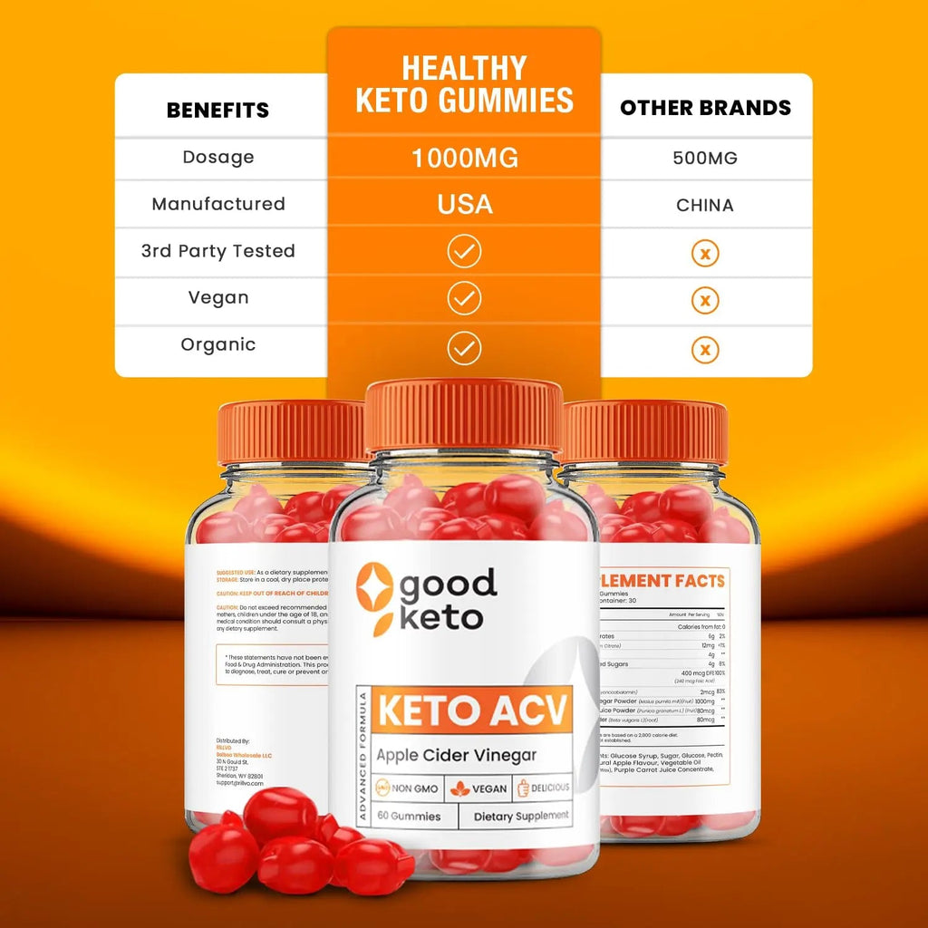 (2 Pack) Good Keto ACV Gummies - Official - Keto Good ACV Advanced Formula Plus Apple Rillvo Au supplements