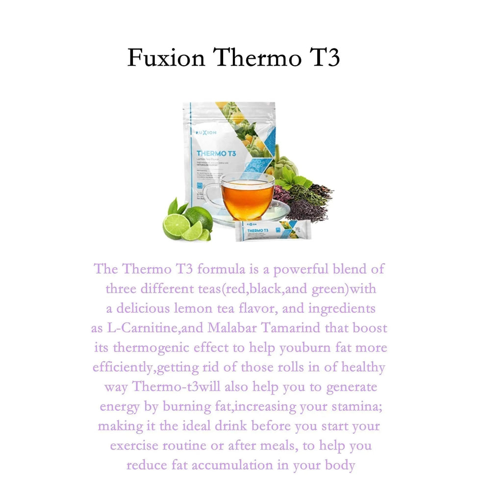 FuXion Thermo T3,Delicious Lemon Tea Flavor(Thermo TT3, 28 Sachets) CHNLML Au supplements