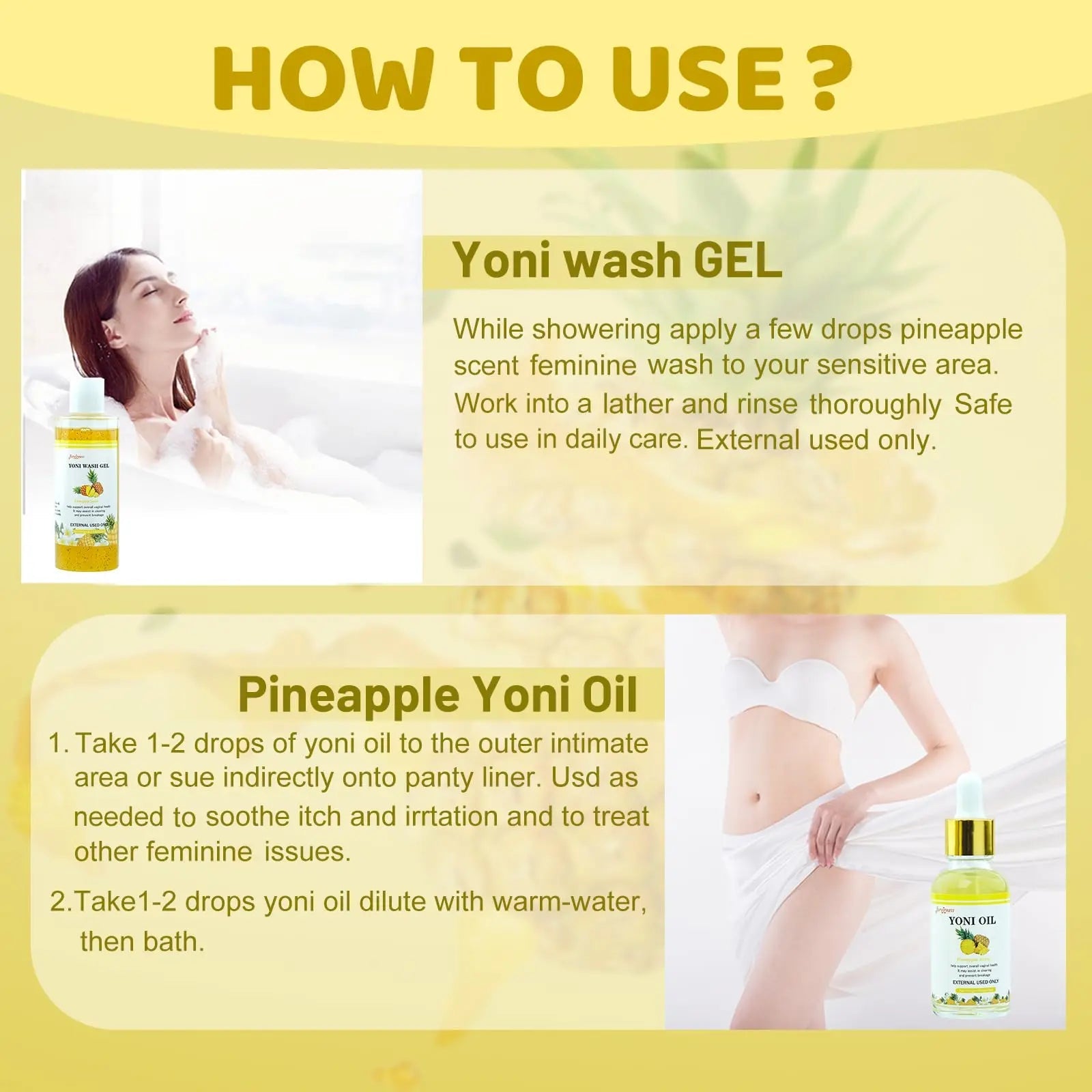 forvirness Natural Yoni Wash Yoni Oil Set, Cleanse - Remove Odor - ph Balance Feminine Wash forvirness Au supplements