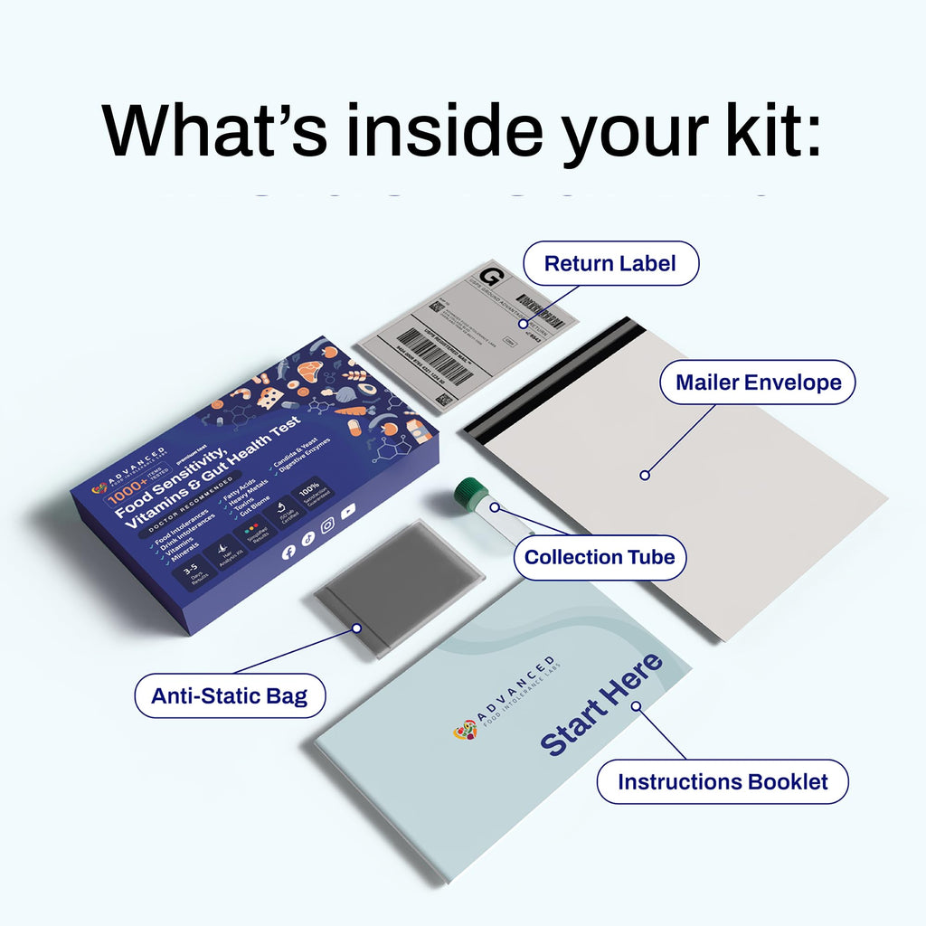 AFIL 1000+ Foods, Drinks, Vitamins, Gut, At-Home Wellness Test Kit, Trusted Hair Analysis for Adults & Kids, At-Home Health Non-Invasive, Gluten, Dairy Health Wellness Indicators Advanced Food Intolerance Labs Au supplements