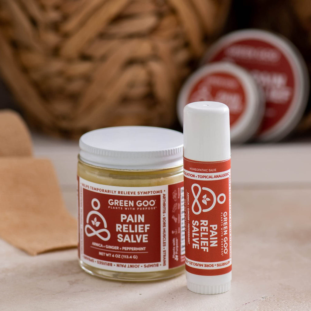 Green Goo Natural Skin Care Salve, Pain Relief with Arnica,1.82 Ounce Large Tin Green Goo Au supplements
