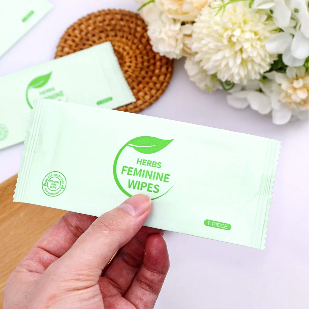 Hipruict Travel Feminine Hygiene Wipes,50 Count Intimate Wipes Feminine Care,Ph Balanced Hipruict Au supplements