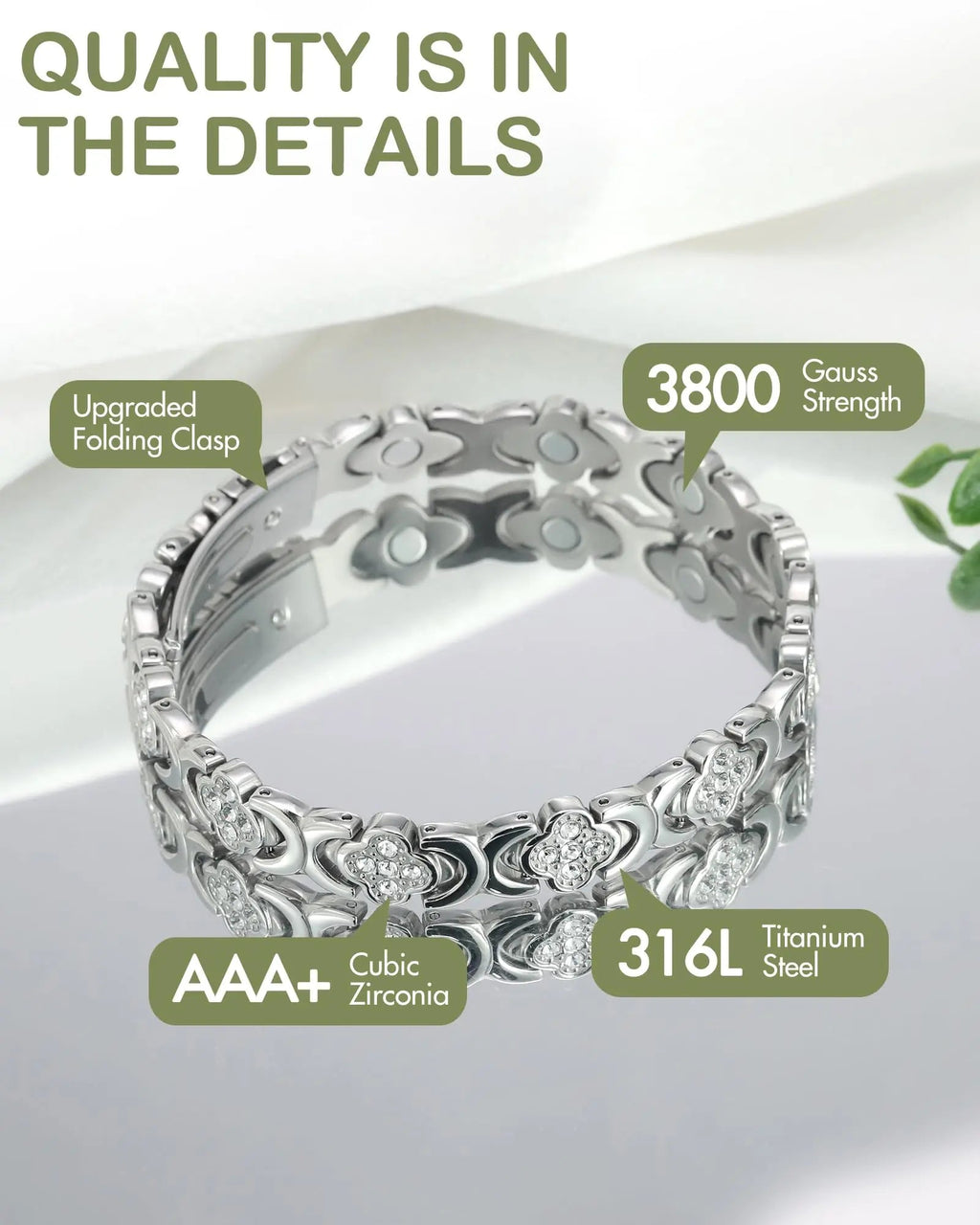 Feraco Ultra Strength Magnetic Bracelets for Women with Neodymium Therapy Magnets Feraco Au supplements