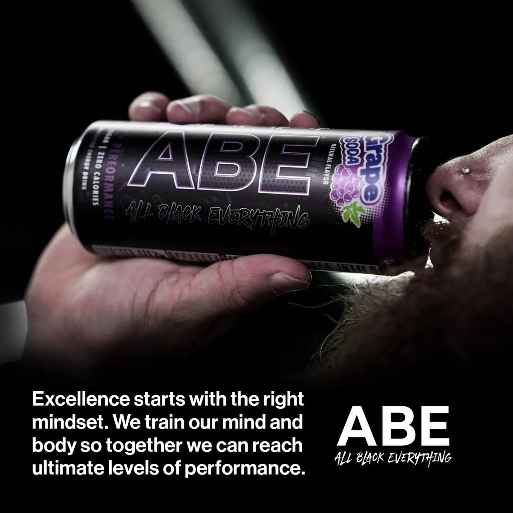 ABE Energy + Performance Sugar Free Energy Drink - All Black Everything Drink ABE all black everything Au supplements