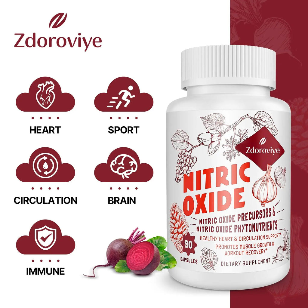 Zdoroviye Nitric Oxide Supplement for Men Women, Nitric Oxide Precursor & Nitric Oxide Zdoroviye Au supplements