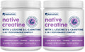 NativePath Creatine Monohydrate Powder with L-Leucine & L-Carnitine - Muscle Building Supplement for Men & Women - 30 Servings (Pack of 2)