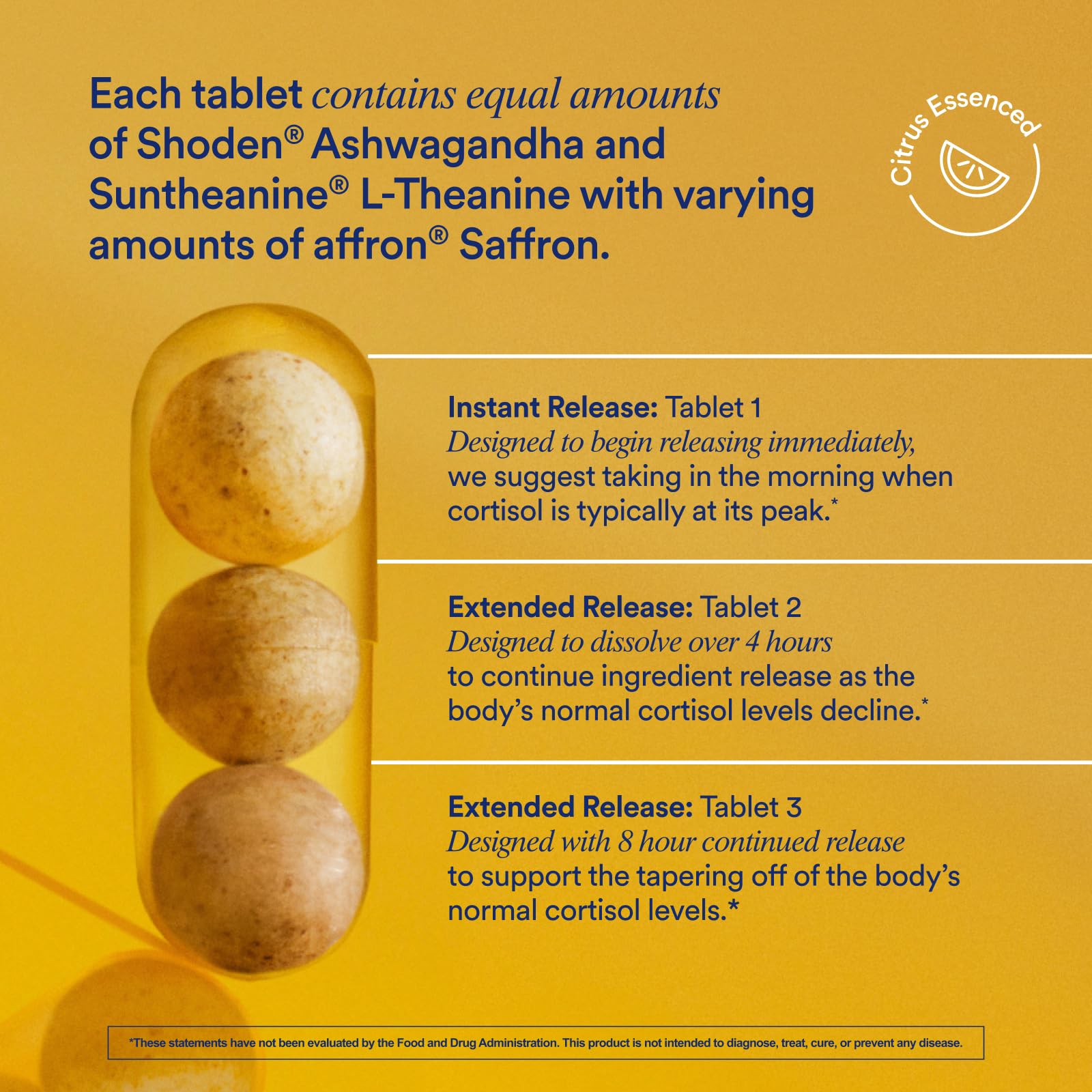 Ritual Stress Relief Supplement - Ashwagandha, L-Theanine, & Saffron - Helps Reduce Stress, Manage Cortisol, Promotes Calm, Relaxation* - All Day Support