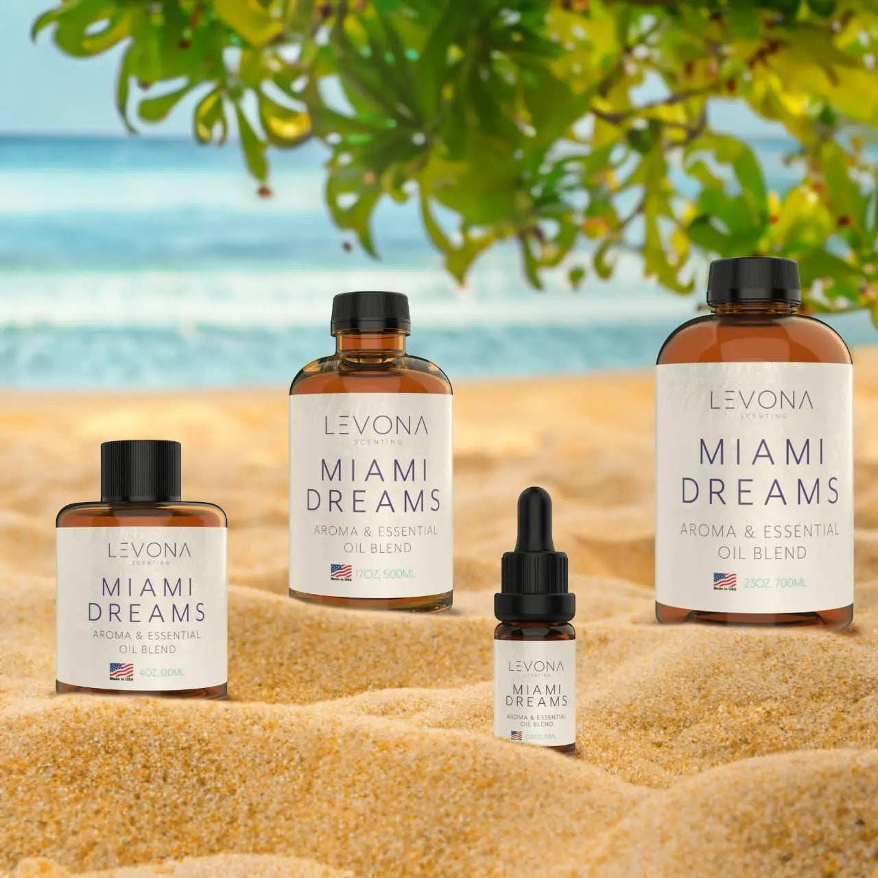 Levona Scent Essential Oils for Diffusers for Home: Miami Dreams Hotel & Home Luxury Scents Fragrance Oil LEVONA SCENT Au supplements