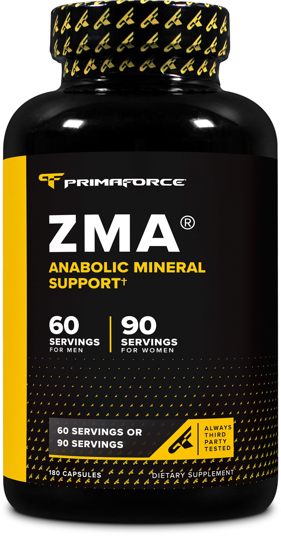 Primaforce ZMA Dietary Supplement, 180 Capsules