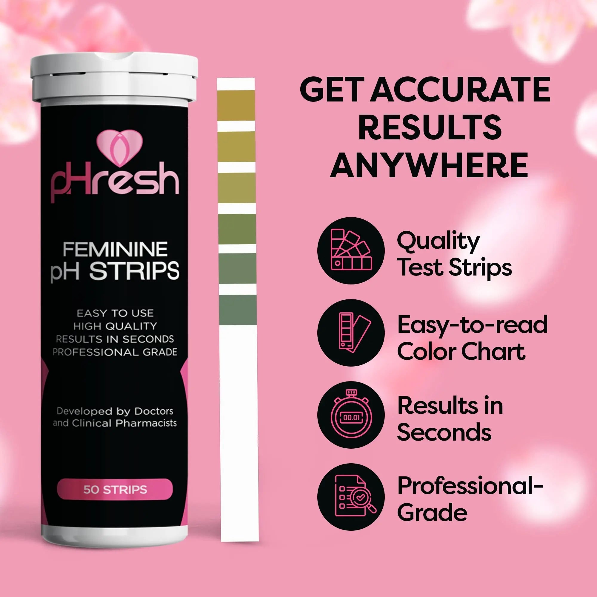 ACE NUTRITION pHresh Boric Acid Suppositories & Vaginal pH Test Strips Bundle ACE NUTRITION Au supplements