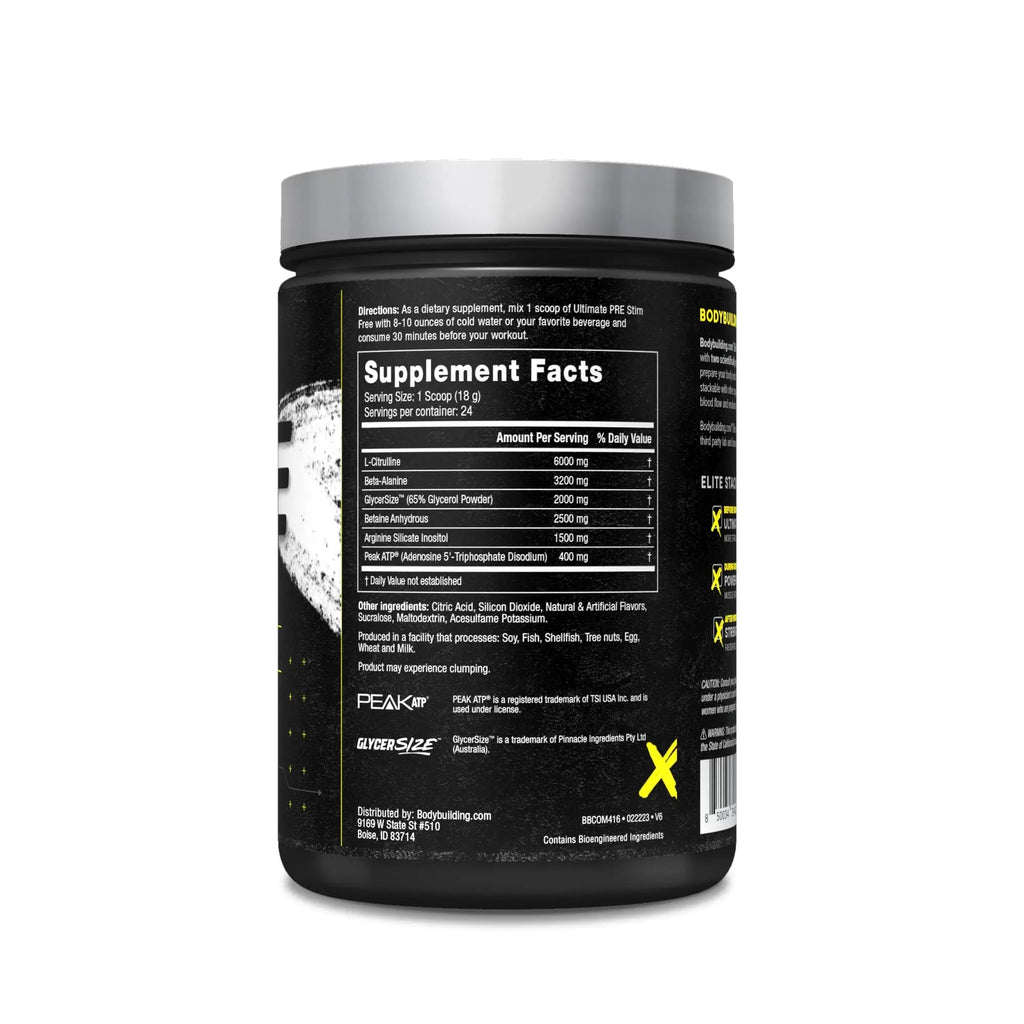 B BODYBUILDING.COM Elite Ultimate PRE Stim Free Rocket Pop B BODYBUILDING.COM Au supplements