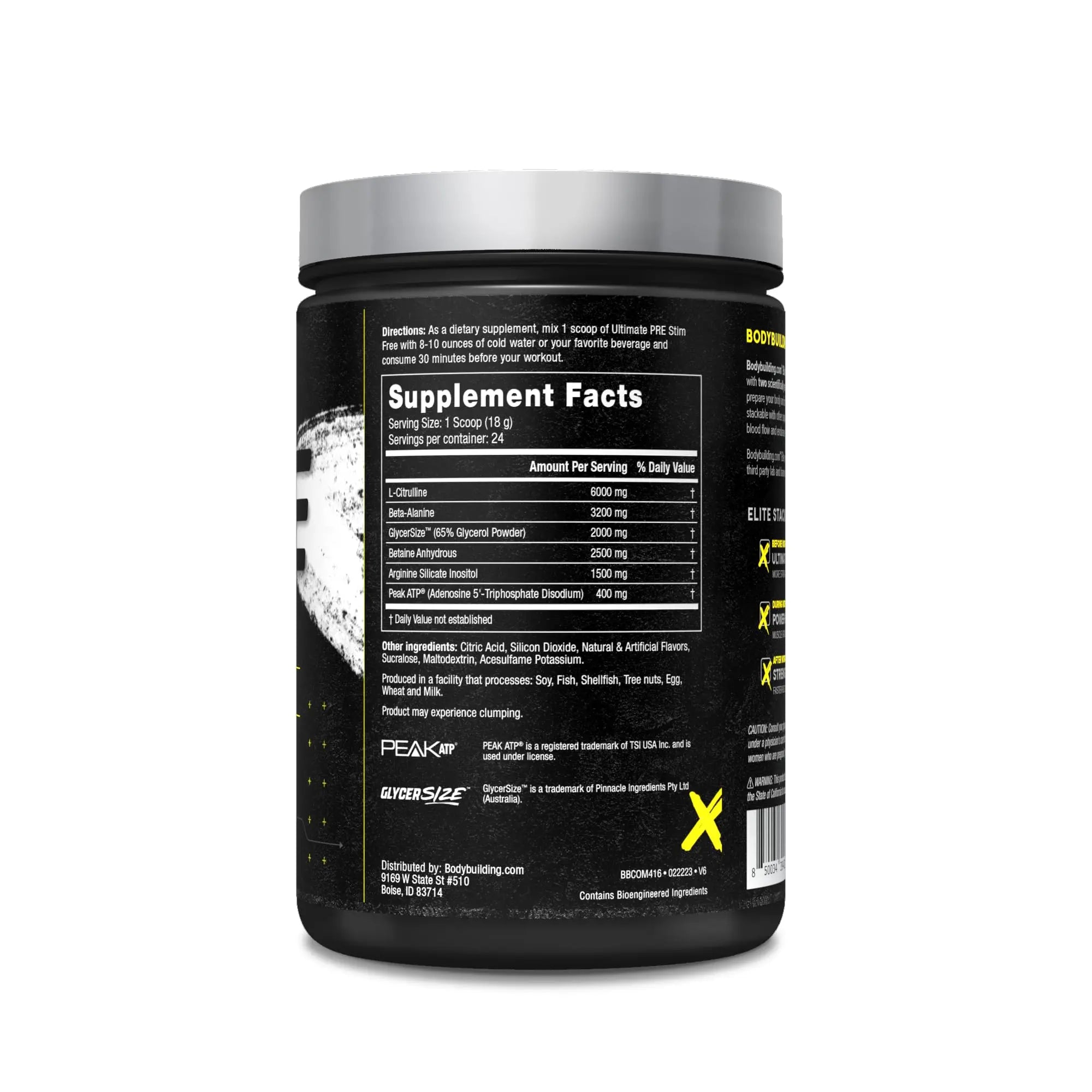 B BODYBUILDING.COM Elite Ultimate PRE Stim Free Rocket Pop B BODYBUILDING.COM Au supplements