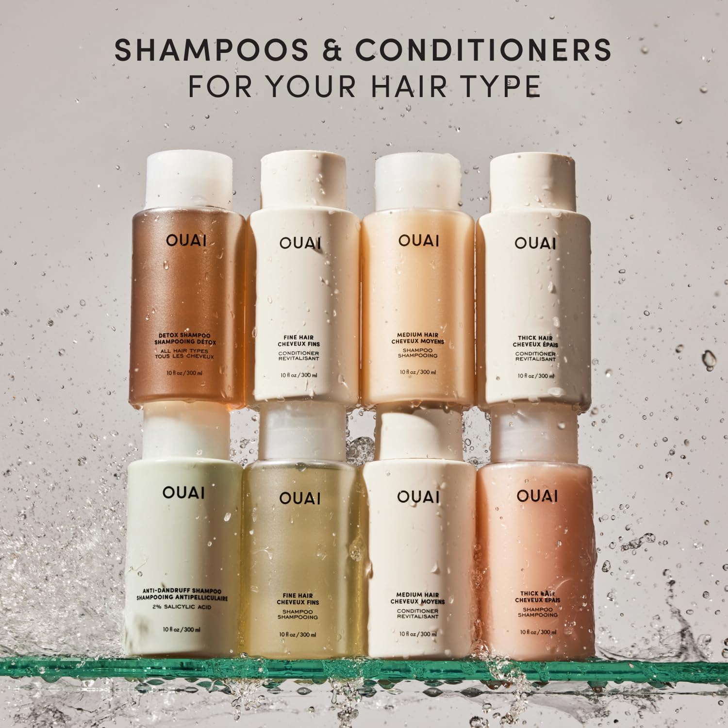 OUAI Medium Conditioner Refill - Hydrating Hair Conditioner with Coconut Oil, Babassu Oil, and Keratin - Strengthens, Repairs and Adds Shine - Paraben and Phthalate Free Hair Care Products (32 Oz) OUAI Au supplements