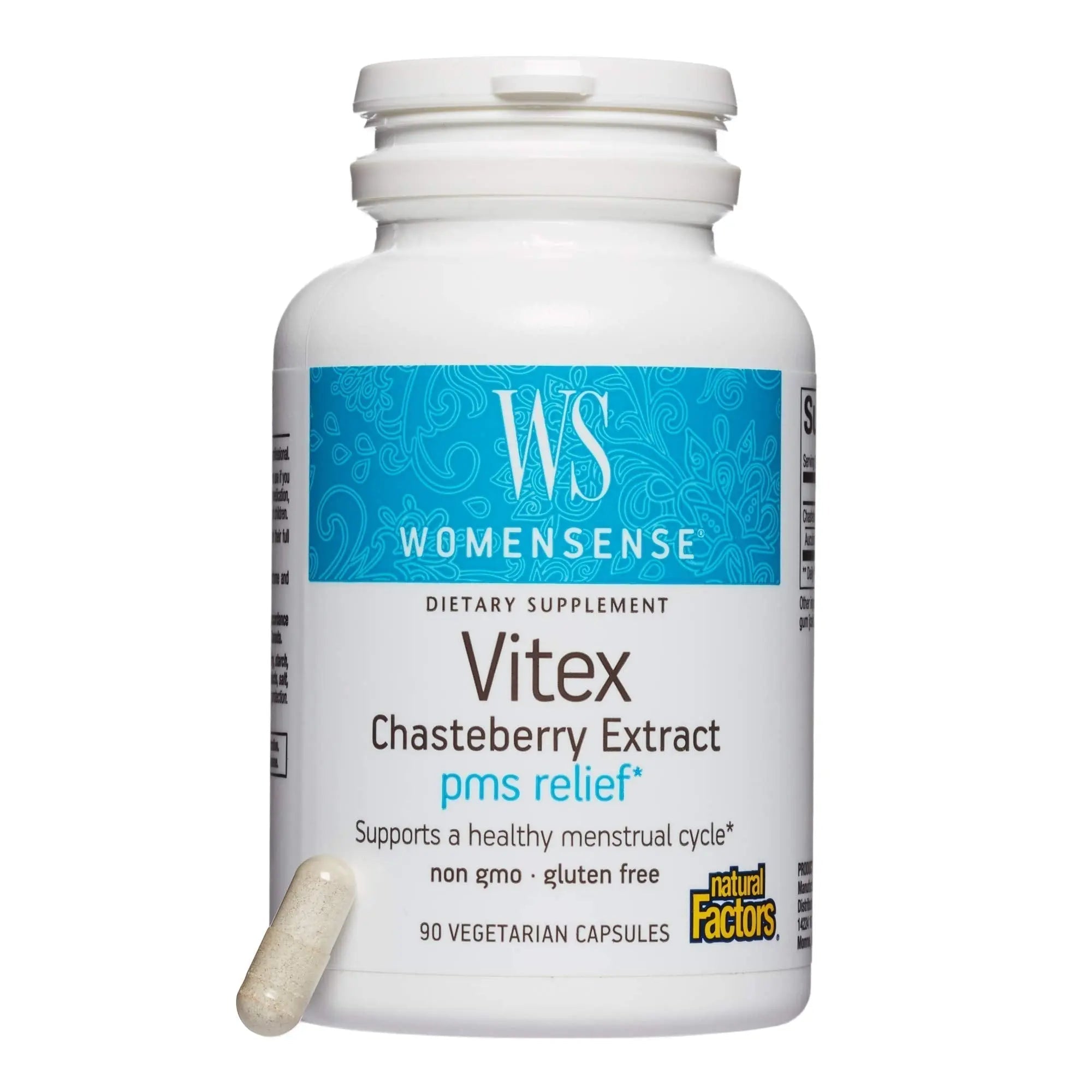 WomenSense by Natural Factors, Vitex Chasteberry Extract, Helps Sooth Symptoms of PMS and Menopause Natural Factors Au supplements