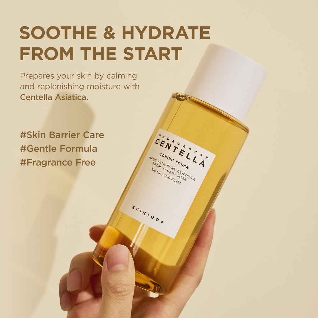 SKIN1004 Centella Toning Toner 7.10 fl.oz, 210ml, Korean Face Toner with Madagascar Centella Asiatica & Hyaluronic Acid for Hydrating