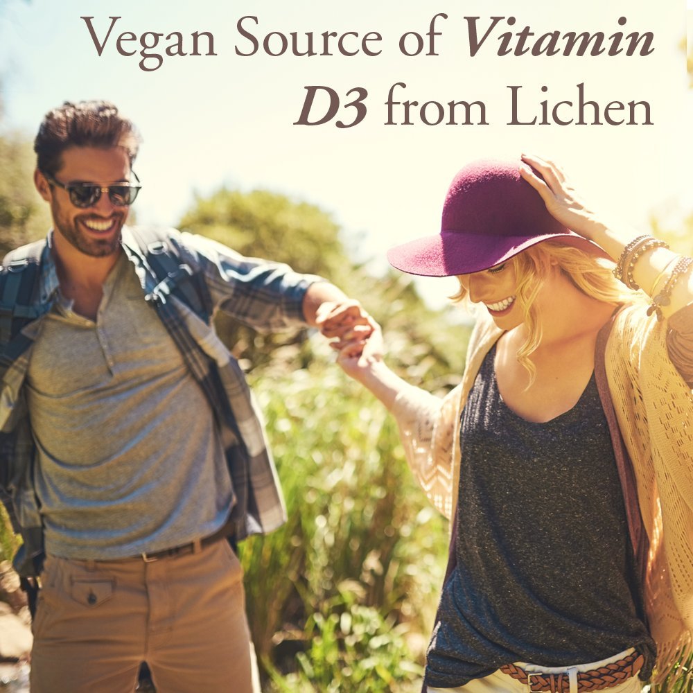Garden of Life Organics Vegan Vitamin D3 Chewable - Raspberry Lemon, 2,000 IU (50mcg) Whole Food Vitamin D3 from Lichen