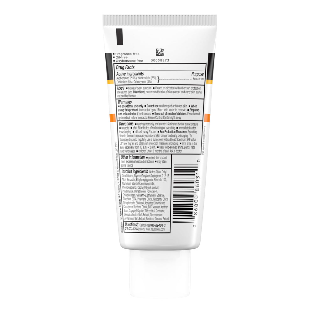 Neutrogena Clear Face Sunscreen for Acne-Prone Skin SPF 30, Broad Spectrum Facial Sunscreen Lotion, Lightweight, Non Comedogenic, Oil-, Fragrance- & Oxybenzone