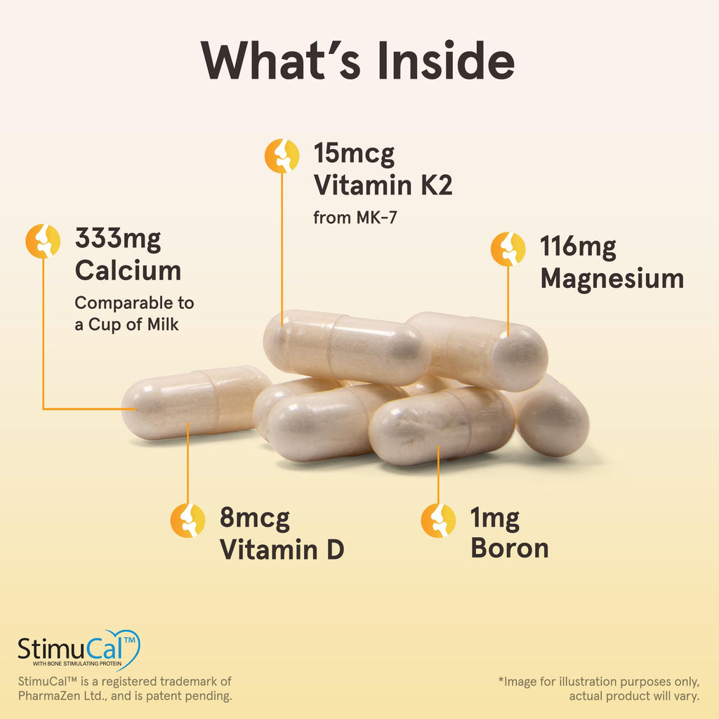 Jarrow Formulas BoneUp Three Per Day for Bone Density and Skeletal Nutrition, Includes Vitamin D3, K2 (as MK-7) and Calcium