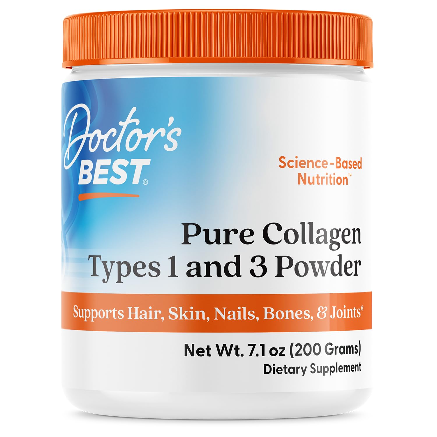 Doctor's Best Pure Collagen Types 1 & 3, Promotes Healthy Skin Hair & Nails – Bone & Joint Support, 7.1 Ounce (Pack of 1) Doctor's BEST Au supplements
