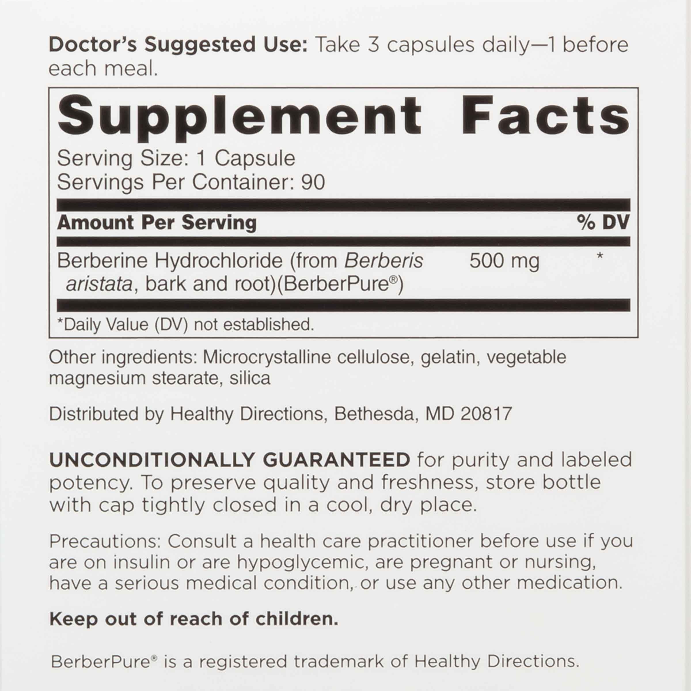 DOCTORS' PREFERRED Clinical Grade Supplement - Doctor Formulated | 1500 mg per Daily Serving | 90 Count