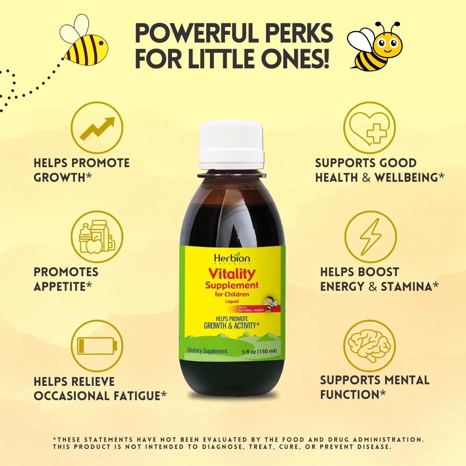 Herbion Naturals Vitality Supplement Syrup for Children, Promotes Growth and Appetite Herbion Naturals Au supplements