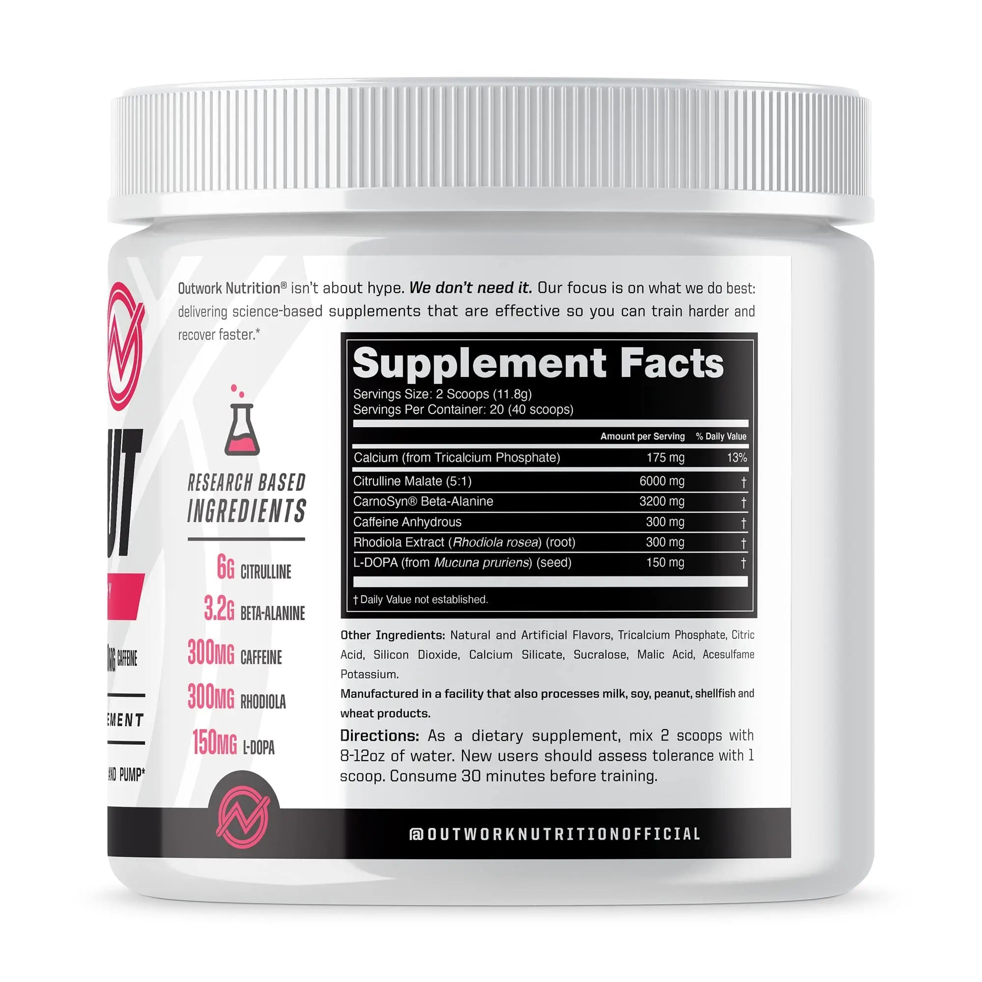 Outwork Nutrition Pre-Workout Supplement with Nootropics - Energy & Mental Focus Outwork Nutrition Au supplements