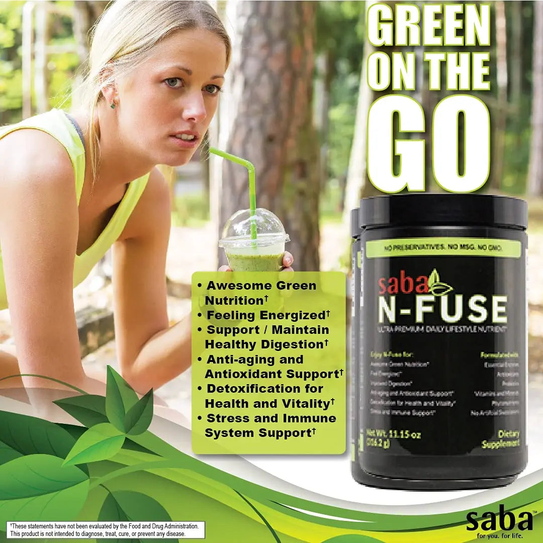 Saba N-Fuse-Whole Food Daily Nutrition,-Phytonutrients, Pre and Probiotics, Enzymes Saba Au supplements