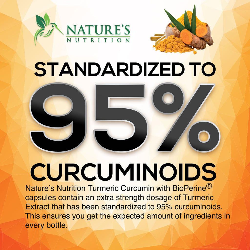 Turmeric Curcumin Supplement - 2400mg Organic Turmeric Per Serving - 95% Curcuminoids & BioPerine Black Pepper Extract for Best Absorption - Natural Vegan Joint Support
