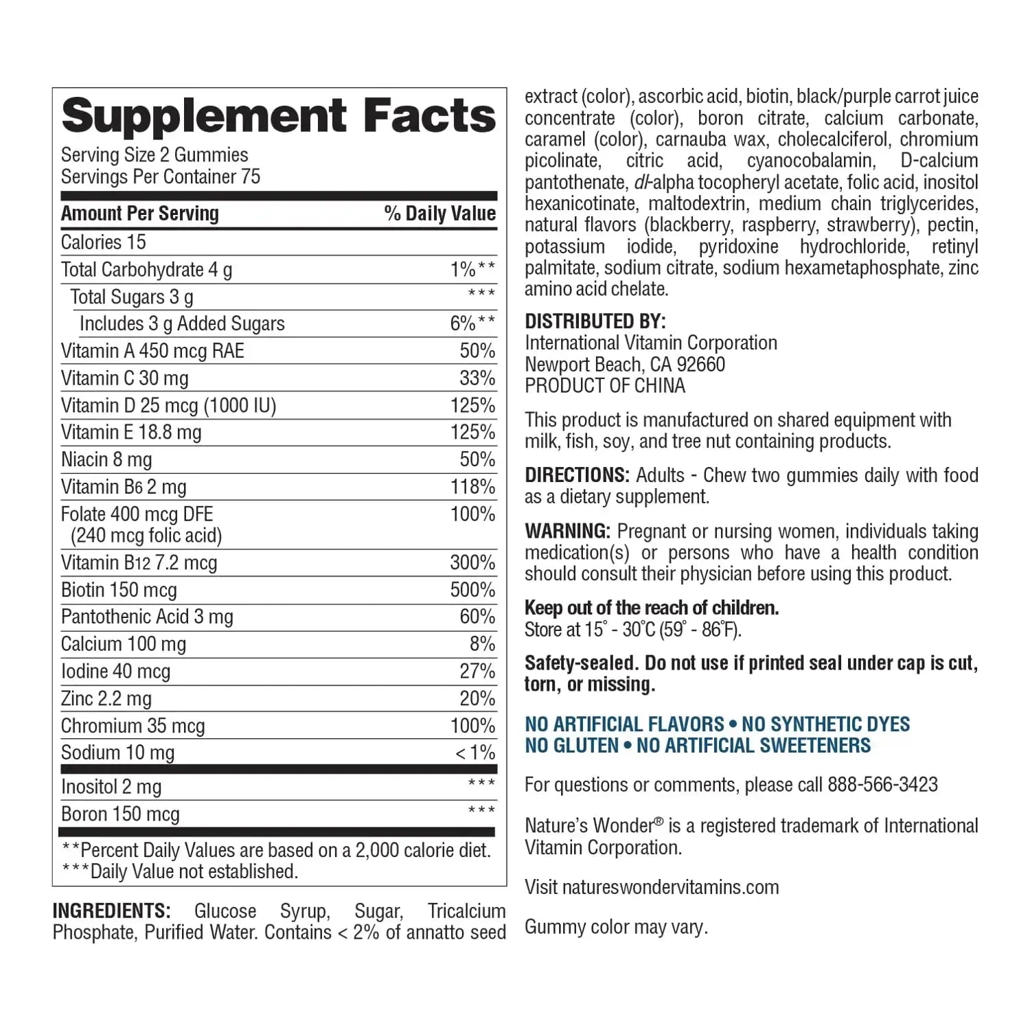 Nature's Wonder Women's Multivitamin Gummies, Supports Energy, Metabolism, Bone and Immune System Health Nature's Wonder Au supplements