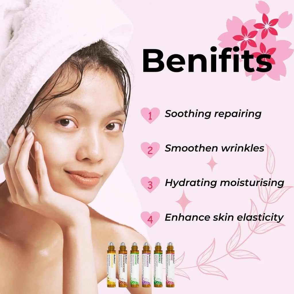benatu 6-Pack Facial Essential Oils - Skin Care Set, 100% Pure Plant Extraction, Safe for Sensitive Skin benatu Au supplements