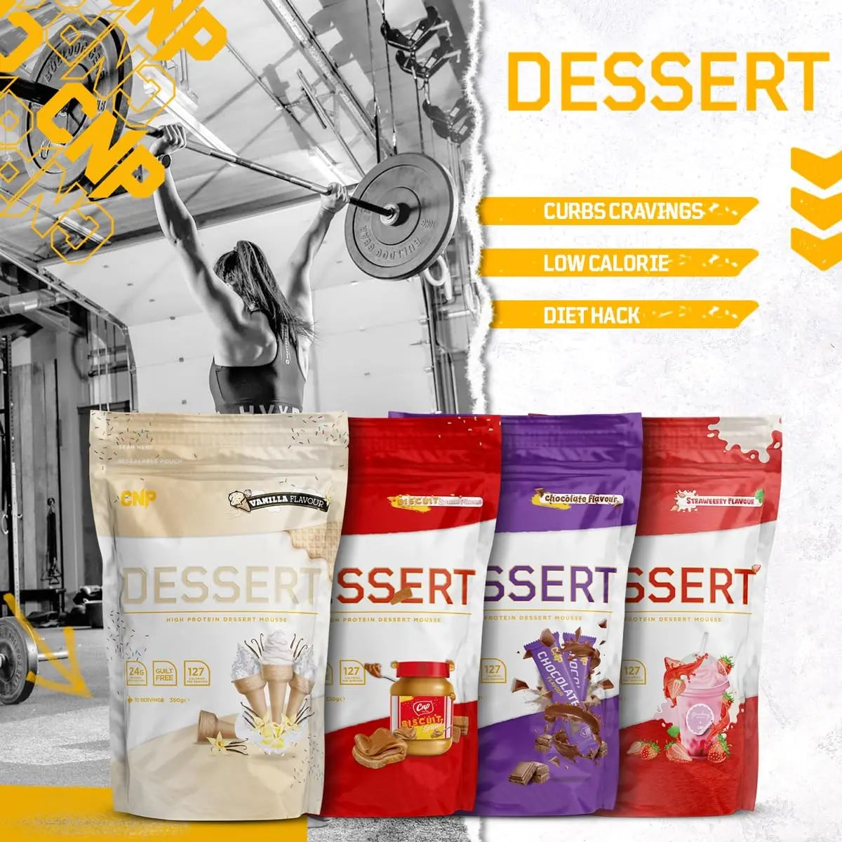CNP Professional High Protein Dessert Mix, 25g of Dual Release Protein with Micellar Casein CNP Professional Au supplements