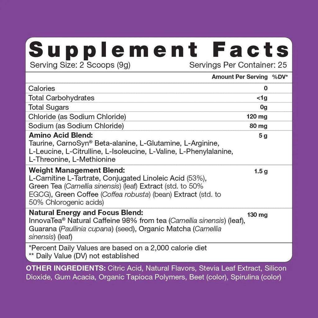 RSP NUTRITION Vegan AminoLean Pre Workout Energy (Acai 25 Servings) with AminoLean RSP NUTRITION Au supplements