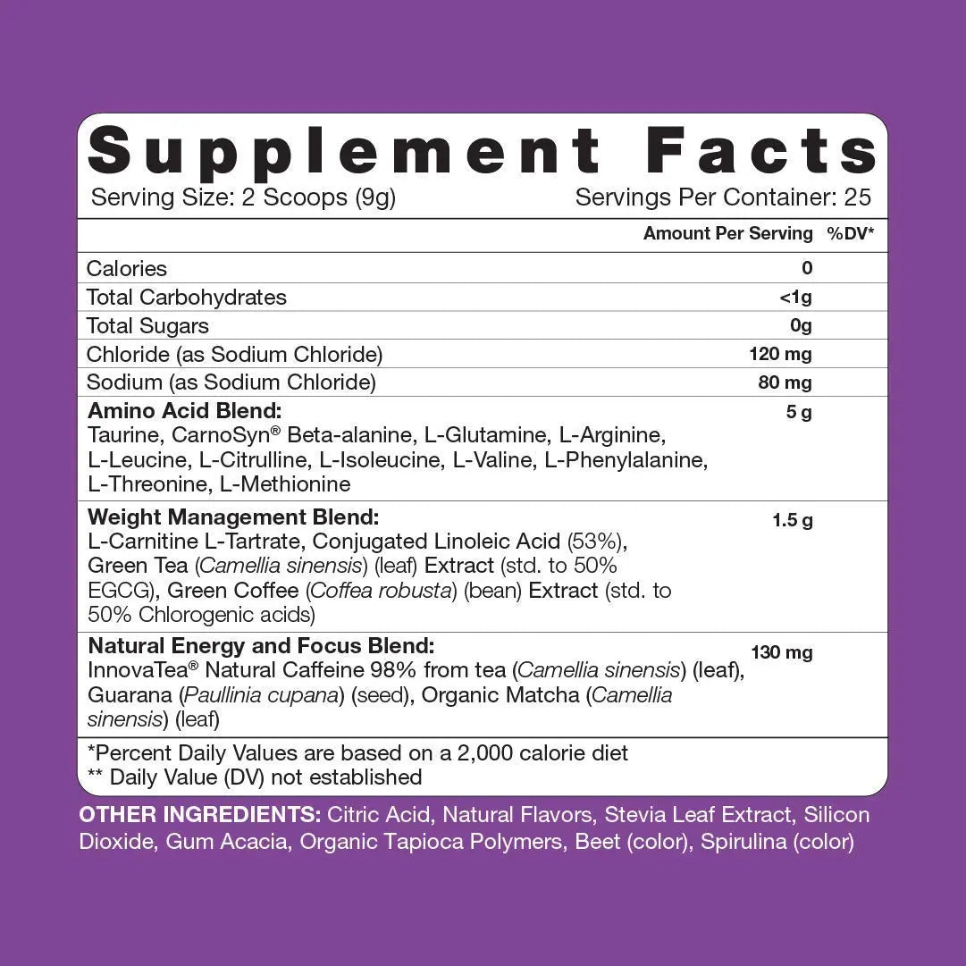 RSP NUTRITION Vegan AminoLean Pre Workout Energy (Acai 25 Servings) with AminoLean RSP NUTRITION Au supplements